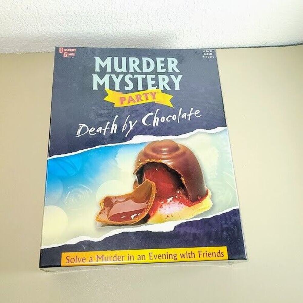 Party Game - Murder Mystery Party - DEATH BY CHOCOLATE sealed Game Adult